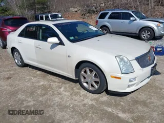2005 Cadillac STS with VIN 1G6DW677950158899, listed as a IAAI auction lot 41962030 with 150,185 mi miles. Bid and sale history available at carsss.com. Image 1.