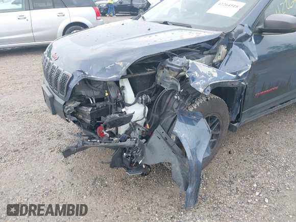 2019 Jeep Cherokee Trailhawk z VIN 1C4PJMBX1KD364100, wystawiony jako IAAI lot #42264518 z przebiegiem 117 020 mil mil oraz . Historia ofert i sprzedaży dostępna na DreamBid. Obrazek 6.