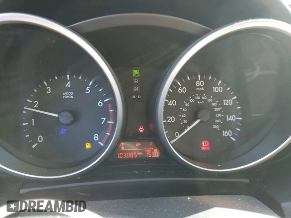 2015 Mazda 5 Touring with VIN JM1CW2CL0F0189125, listed as a Copart auction lot 46448045 with 103,885 mi miles and Salvage Title. Bid and sale history available at carsss.com. Image 9.