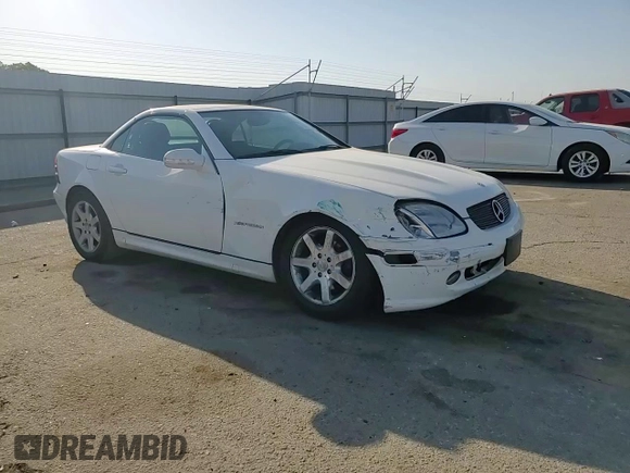 2002 Mercedes-Benz SLK-Class 2.3L Kompressor with VIN WDBKK49F62F257017, listed as a Copart auction lot 73859374 with 125,733 mi miles and Salvage Title. Bid and sale history available at carsss.com. Image 10.