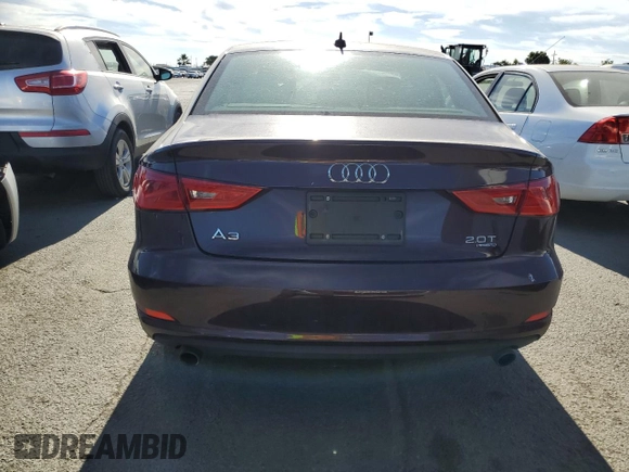 2015 Audi A3 2.0T Premium Plus with VIN WAUEFGFF0F1038059, listed as a Copart auction lot 61135833 with 58,787 mi miles. Bid and sale history available at carsss.com. Image 6.
