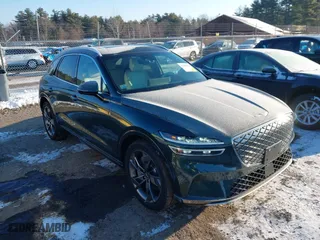 2024 Genesis Electrified GV70 Advanced with VIN 5NMMCET16RH003640, listed as a IAAI auction lot 41406634 with 8,250 mi miles. Bid and sale history available at carsss.com. Image 1.