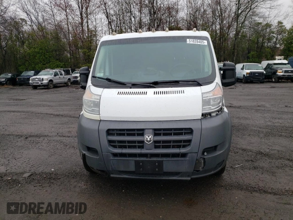 2017 Ram ProMaster Cargo with VIN 3C6TRVAG9HE516668, listed as a Copart auction lot 51828405 with 31,547 mi miles and Clean Title. Bid and sale history available at DreamBid. Image 5.