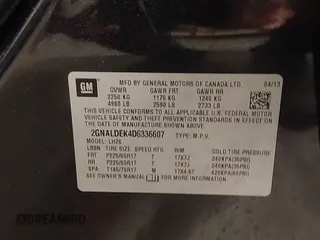 2013 Chevrolet Equinox LT with VIN 2GNALDEK4D6336607, listed as a IAAI auction lot 41364079 with 146,234 mi miles. Bid and sale history available at carsss.com. Image 9.