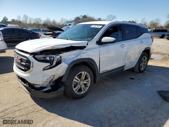 2018 GMC Terrain SLE with VIN 3GKALMEV0JL359235, listed as a Copart auction lot 45852955 with 110955 miles and Salvage Title. Bid and sale history available at carsss.com. Image 1.