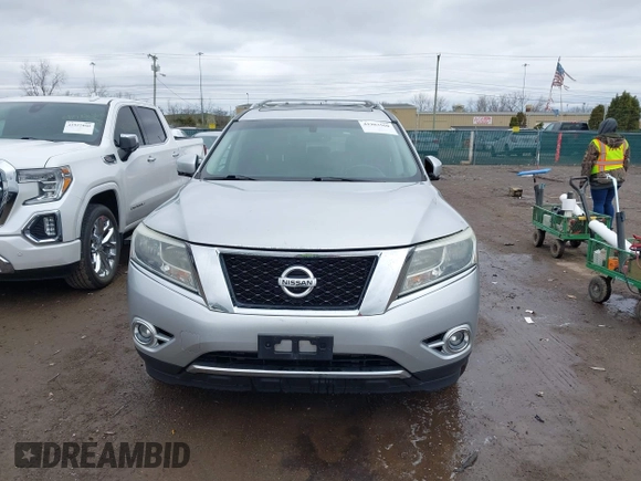 2014 Nissan Pathfinder Platinum with VIN 5N1AR2MM3EC723104, listed as a IAAI auction lot 41903560 with 159,416 mi miles and . Bid and sale history available at DreamBid. Image 12.