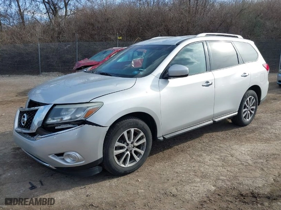 2016 Nissan Pathfinder S with VIN 5N1AR2MN3GC603086, listed as a IAAI auction lot 41699138 with 177,863 mi miles. Bid and sale history available at carsss.com. Image 2.