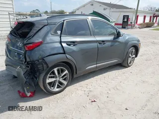 2021 Hyundai Kona Limited with VIN KM8K33A56MU662901, listed as a IAAI auction lot 41553810 with 35,304 mi miles. Bid and sale history available at carsss.com. Image 4.