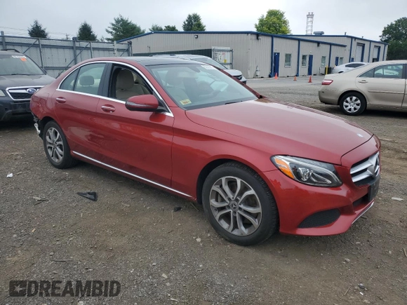 2017 Mercedes-Benz C 300 with VIN 55SWF4KB3HU224146, listed as a Copart auction lot 62603675 with 49,317 mi miles and Salvage title. Bid and sale history available at DreamBid. Image 4.