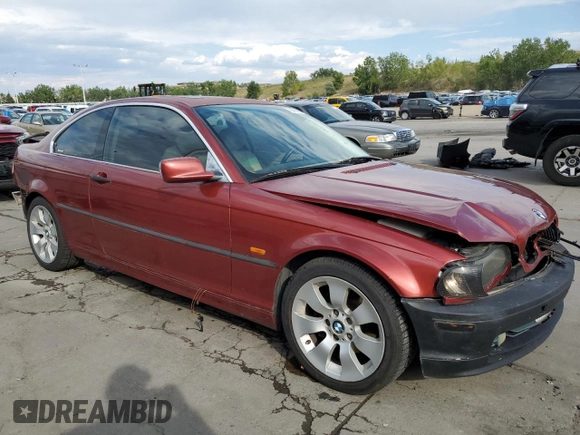 2001 BMW 3 Series 325Ci with VIN WBABN33441JW47519, listed as a Copart auction lot 70781094 with 147,819 mi miles and Salvage Title. Bid and sale history available at carsss.com. Image 4.