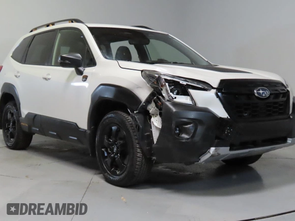 2023 Subaru Forester Wilderness with VIN JF2SKAMC7PH464218, listed as a Copart auction lot 64319995 with 8,827 mi miles and Salvage title. Bid and sale history available at DreamBid. Image 1.