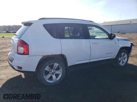 2012 Jeep Compass Latitude with VIN 1C4NJDEB9CD584027, listed as a Copart auction lot 51961805 with 97,408 mi miles and Salvage Title. Bid and sale history available at carsss.com. Image 3.