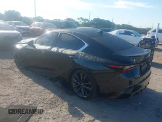 2023 Lexus IS 350 F Sport with VIN JTHGZ1B26P5067657, listed as a IAAI auction lot 41894342 with 30,402 mi miles and . Bid and sale history available at DreamBid. Image 3.