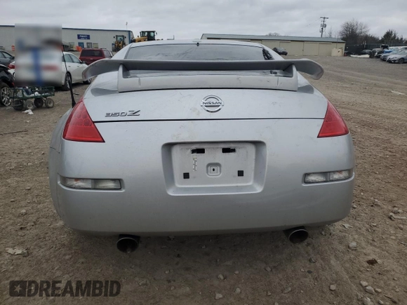2008 Nissan 350Z Enthusiast with VIN JN1BZ34D38M700938, listed as a Copart auction lot 43349175 with Not provided miles and Salvage title. Bid and sale history available at DreamBid. Image 6.