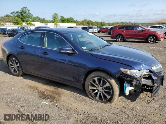 2017 Acura TLX with VIN 19UUB1F34HA008404, listed as a Copart auction lot 55491913 with 66,402 mi miles. Bid and sale history available at carsss.com. Image 4.