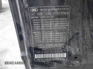 2008 Land Rover Range Rover Sport HSE with VIN SALSK25418A183224, listed as a IAAI auction lot 42138752 with 162,014 mi miles and . Bid and sale history available at DreamBid. Image 9.
