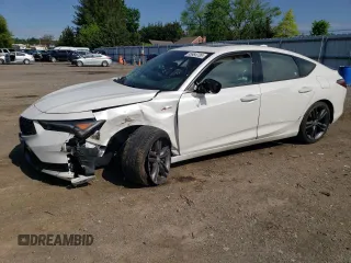 2024 Acura Integra w/A-Spec Package with VIN 19UDE4H35RA022657, listed as a Copart auction lot 55964735 with 16,743 mi miles and Salvage title. Bid and sale history available at DreamBid. Image 1.
