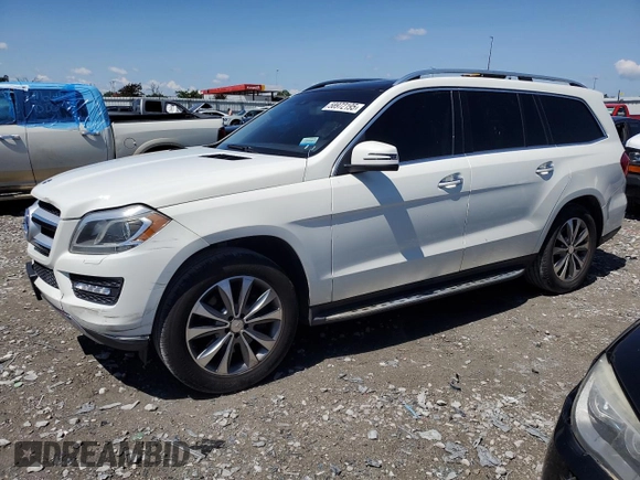 2013 Mercedes-Benz GL 450 z VIN 4JGDF7CE4DA166257, wystawiony jako Copart lot #58972195 z przebiegiem Nie podano mil oraz Czysty tytuł • Clean title. Historia ofert i sprzedaży dostępna na DreamBid. Obrazek 1.