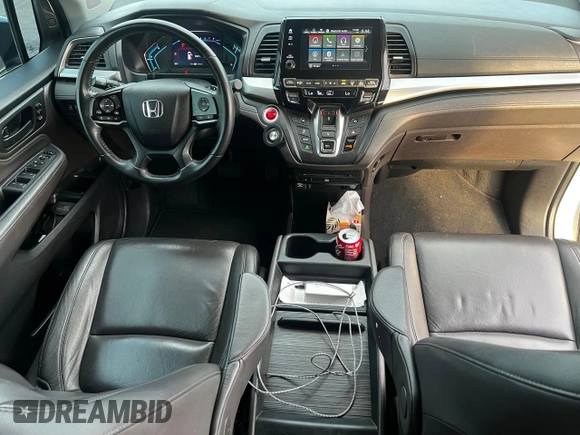 2019 Honda Odyssey Touring z VIN 5FNRL6H86KB053432, wystawiony jako Copart lot #65482425 z przebiegiem 87 470 mil mil oraz Szkoda całkowita • Salvage title. Historia ofert i sprzedaży dostępna na DreamBid. Obrazek 9.