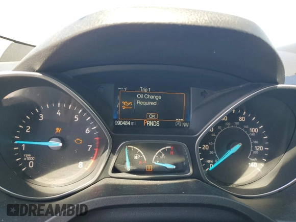 2017 Ford Escape Titanium with VIN 1FMCU9J90HUD28716, listed as a Copart auction lot 53694635 with 90,484 mi miles and Salvage Title. Bid and sale history available at carsss.com. Image 9.