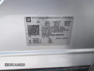 2020 Chevrolet Blazer LT с VIN 3GNKBJRS0LS552471, выставлен на аукционе IAAI как лот 42368381 с пробегом 89 697 миль миль и . История ставок и продаж доступна на DreamBid. Изображение 9.