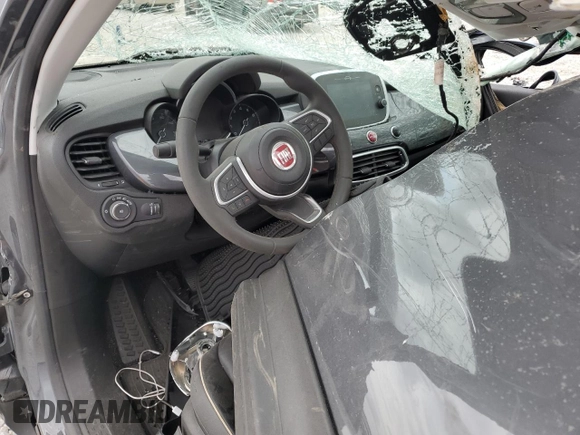 2021 FIAT 500X Trekking with VIN ZFBNF3B18MP945435, listed as a Copart auction lot 78608024 with Not provided miles and Salvage title. Bid and sale history available at DreamBid. Image 8.