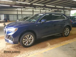 2022 Audi Q3 S line Premium Plus with VIN WA1EECF35N1097279, listed as a Copart auction lot 54252685 with 52,554 mi miles and Salvage title. Bid and sale history available at DreamBid. Image 1.