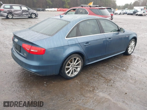 2016 Audi A4 Premium Plus with VIN WAUFFAFL2GN004089, listed as a IAAI auction lot 41553372 with 147,460 mi miles. Bid and sale history available at carsss.com. Image 4.