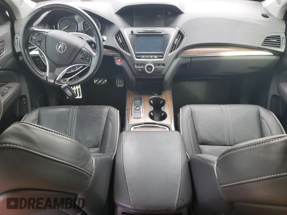 2019 Acura MDX Sport Hybrid w/Advance Pkg with VIN 5J8YD7H71KL000531, listed as a Copart auction lot 84648554 with 0 mi miles and Salvage Title. Bid and sale history available at carsss.com. Image 8.