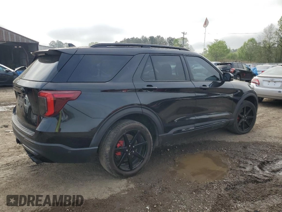 2020 Ford Explorer ST with VIN 1FM5K8GC7LGB38804, listed as a Copart auction lot 50213745 with 97,941 mi miles and Salvage Title. Bid and sale history available at carsss.com. Image 3.