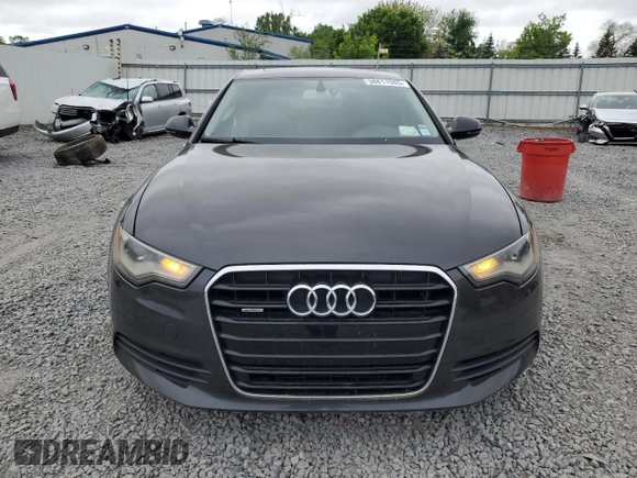 2012 Audi A6 Premium Plus with VIN WAUGGAFC6CN167050, listed as a Copart auction lot 58811945 with 108,400 mi miles and Salvage title. Bid and sale history available at DreamBid. Image 5.
