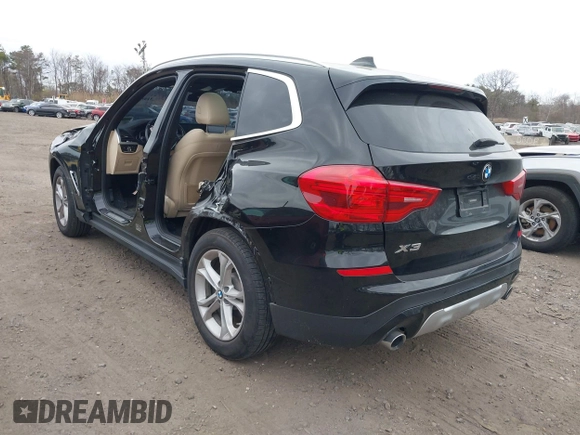 2019 BMW X3 xDrive30i with VIN 5UXTR9C59KLE12418, listed as a IAAI auction lot 41978592 with 48,095 mi miles and . Bid and sale history available at DreamBid. Image 3.