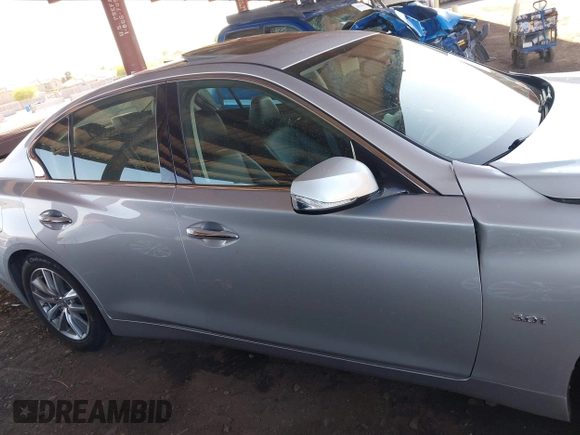 2017 Infiniti Q50 3.0t Premium with VIN JN1EV7AP4HM739763, listed as a IAAI auction lot 42011605 with 90,608 mi miles. Bid and sale history available at carsss.com. Image 12.