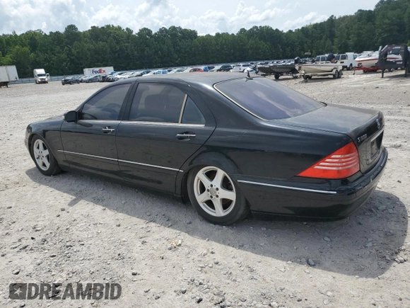 2004 Mercedes-Benz S 320/430/500 with VIN WDBNG75J24A403312, listed as a Copart auction lot 65988335 with Not provided miles and Clean title. Bid and sale history available at DreamBid. Image 2.