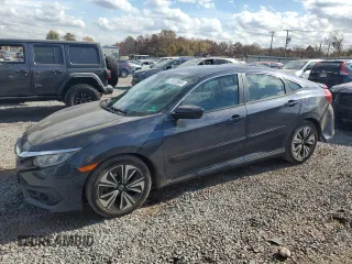 2017 Honda Civic EX-T with VIN 19XFC1E36HE019696, listed as a Copart auction lot 78123564 with 79,698 mi miles and Salvage Title. Bid and sale history available at DreamBid. Image 1.