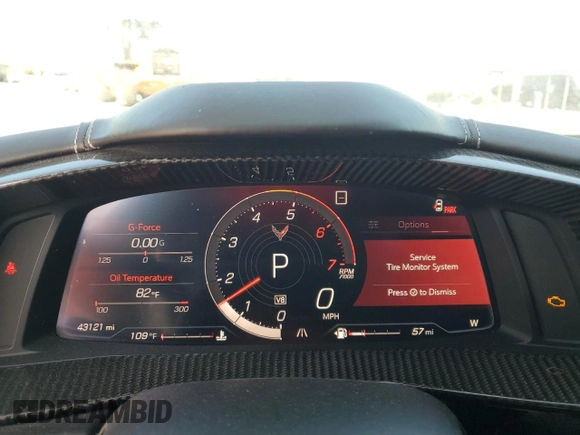 2020 Chevrolet Corvette 3LT with VIN 1G1Y82D40L5110373, listed as a Copart auction lot 66202144 with 43,121 mi miles and Salvage Title. Bid and sale history available at carsss.com. Image 9.