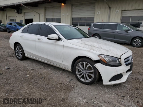 2015 Mercedes-Benz C-Class C 300 Luxury with VIN 55SWF4KB6FU077883, listed as a Copart auction lot 53698555 with 114,148 mi miles and Clean Title. Bid and sale history available at carsss.com. Image 4.