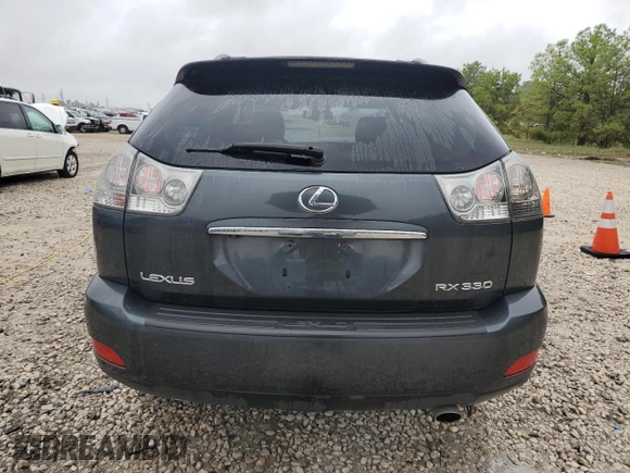 2005 Lexus RX 330 with VIN JTJHA31U650089175, listed as a Copart auction lot 70660964 with 167,072 mi miles and Salvage Title. Bid and sale history available at carsss.com. Image 6.
