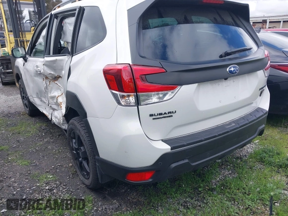 2023 Subaru Forester Wilderness with VIN JF2SKAMC7PH464218, listed as a IAAI auction lot 41448652 with 8,827 mi miles. Bid and sale history available at carsss.com. Image 3.