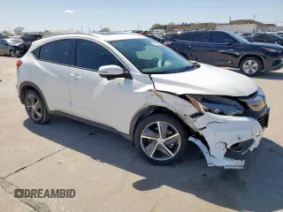 2021 Honda HR-V EX-L with VIN 3CZRU5H74MM715807, listed as a Copart auction lot 49443495 with 43,775 mi miles and Salvage Title. Bid and sale history available at carsss.com. Image 4.