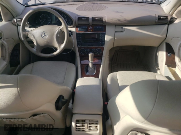 2005 Mercedes-Benz C 240 with VIN WDBRF61J35A773819, listed as a Copart auction lot 83398034 with 117,356 mi miles and Salvage Title. Bid and sale history available at DreamBid. Image 8.