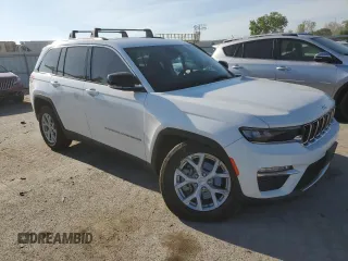2023 Jeep Grand Cherokee Limited z VIN 1C4RJHBG1PC523873, wystawiony jako Copart lot #55999025 z przebiegiem 63 273 mil mil oraz Szkoda całkowita • Salvage title. Historia ofert i sprzedaży dostępna na DreamBid. Obrazek 4.