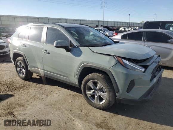 2022 Toyota RAV4 XLE with VIN 2T3W1RFV0NW189461, listed as a Copart auction lot 57841765 with 18,067 mi miles and Salvage title. Bid and sale history available at DreamBid. Image 4.