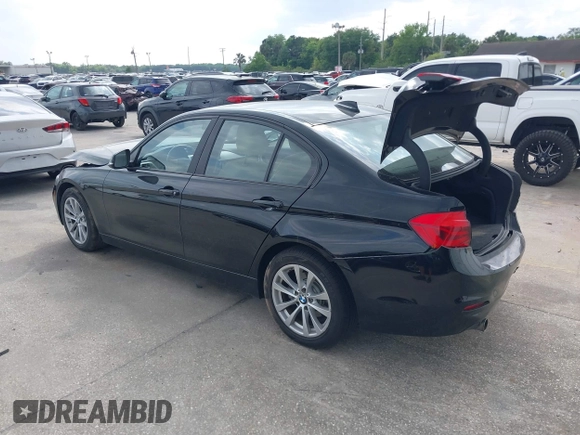 2018 BMW 3 Series 320i xDrive with VIN WBA8E5G53JNU45708, listed as a IAAI auction lot 41865092 with 88,720 mi miles. Bid and sale history available at carsss.com. Image 3.