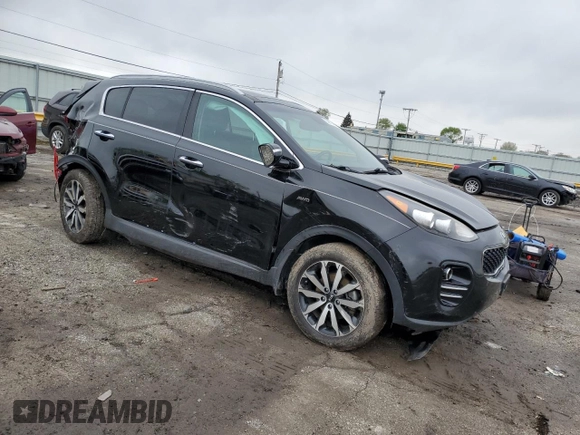 2017 Kia Sportage EX with VIN KNDPNCAC7H7151575, listed as a Copart auction lot 55811405 with 185,728 mi miles and Salvage title. Bid and sale history available at DreamBid. Image 4.