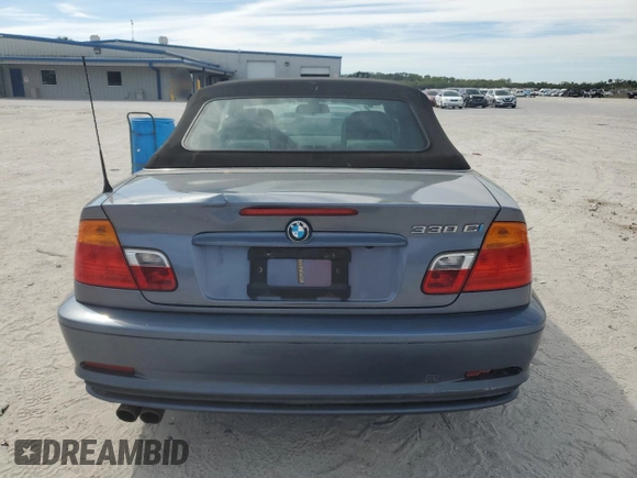2001 BMW 3 Series 330Ci with VIN WBABS53431JU85614, listed as a Copart auction lot 46778405 with 107,237 mi miles and Non Repairable. Bid and sale history available at carsss.com. Image 6.