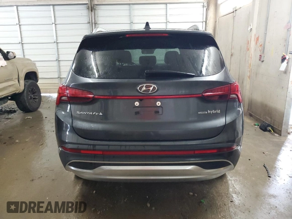 2023 Hyundai Santa Fe Hybrid SEL Premium with VIN 5NMS3DA14PH011334, listed as a Copart auction lot 54671685 with 45,756 mi miles and Salvage Title. Bid and sale history available at carsss.com. Image 6.