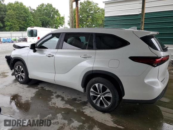 2023 Toyota Highlander L with VIN 5TDKDRAH8PS023507, listed as a Copart auction lot 58684065 with 50,294 mi miles and Salvage title. Bid and sale history available at DreamBid. Image 2.
