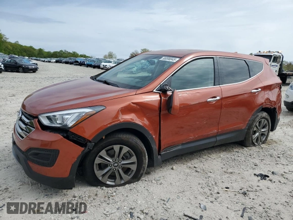 2016 Hyundai Santa Fe z VIN 5XYZTDLB7GG346554, wystawiony jako Copart lot #56898045 z przebiegiem 84 915 mil mil oraz Szkoda całkowita • Salvage title. Historia ofert i sprzedaży dostępna na DreamBid. Obrazek 1.