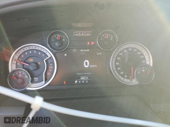 2019 Ram 1500 Classic Warlock with VIN 1C6RR6GT4KS734154, listed as a Copart auction lot 85733294 with 49,943 mi miles and Salvage Title. Bid and sale history available at carsss.com. Image 9.